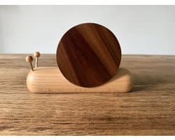 O.N. der Zetter - Onderzetters voor glazen - Houten Slak Met 4 Onderzetters - Met Houder - Coasters - Hout - Cadeau - Hittebestendig - Decoratie - Uniek - Housewarming - Coasters - Afscheid - Verjaardag - Kado - Man - Vrouw -Luxe -Cadeau - 20 25 euro