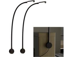 Nolt Leeslamp voor in Bed - Nachtlampje Dimbaar - 2 Bedlampjes - Bedlamp Slaapkamer - Leeslampjes Hoofdbord - Leeslampje Volwassenen
