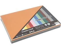 Creativ karton, A4 21x30 cm, 120 assorti vel