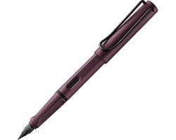 LAMY Safari Scarlet Vulpen | Ergonomische grip | Gepoetste stalen penpunt M | Robuuste ASA-kunststof behuizing | Inclusief blauwe LAMY T 10 inktpatroon | Rechtshandig