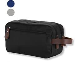 VeryGoods™ Toilettas Heren - Toiletzak met Haak 3.6L - Waterafstotend & Georganiseerd - Reis Toilettassen Mannen & Dames - Jongen - Zwart