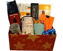 Koffiezz Kerstpakket | Luxe Koffie en Thee Cadeau | Chocolade & Servies