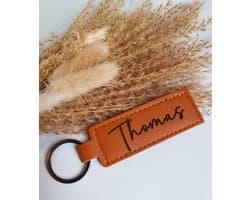 Gepersonaliseerde Sleutelhanger – Gerecycleerd Leer