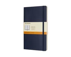 Moleskine Classic Notitieboek - Large - Softcover - Gelinieerd - Saffier Blauw