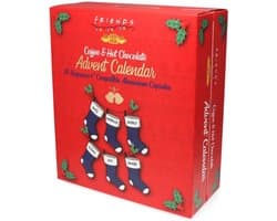 Adventskalender koffie en chocolademelk - FRIENDS - geschikt voor Nespresso - 24 capsules - Kerst - aftelkalender