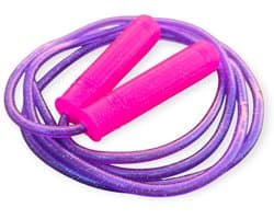 Jobber Toys Springtouw Kinderen - Springtouwen kind - Glitters - Paars