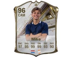 Real FUT Card - Gepersonaliseerde Voetbalkaart - Eigen Foto - FC 27 Icon - 41 x 58 cm