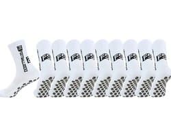 5-pack - 5 Paar - Gripsokken Voetbal Wit Sportsokken Anti-Blaren (Maat 38-43)