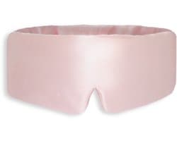 Premium Zijden Slaapmasker - 100% Verduisterend - 23 momme Moerbei Zijde - Silk Sleep Mask - Oogmasker - Anti Rimpel - Roze