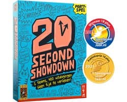 999 Games - 20 Second Showdown - Partyspel - 2 teams, 400 uitdagingen - Actiespel - Gezelschapsspel - Nederlandstalig - Klein cadeautje
