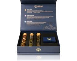 Luxe Thee Pakket - 3 Smaken Verse Thee - Losse Thee - Origineel Cadeau - Geschenkset - Special Leaves - Power of Aroma