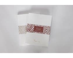 Wolk van liefde - Briefpapier set - 10 brieven en 10 enveloppen - Duurzaam handgemaakt katoenpapier - Beige
