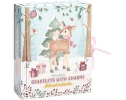 Little Dutch Adventskalender met armbandjes, bedels en stickers - 24 vakjes - Knutselen - Speelgoed kinderen - Voor meisjes