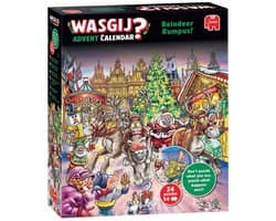 Wasgij Kerstmis Adventskalender - Rendier-ravage! - 24 puzzels met 54 stukjes - Aftelkalender - Advent Calender