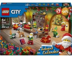 LEGO City Adventskalender 2026 Werkplaats van de Kerstman Speelgoed voor Kinderen - 60510