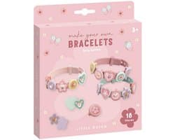 Little Dutch Schuifarmbandjes maken - Fairy Garden - 3 stuks - Kleuter speelgoed - Knutselen - Speelgoed kinderen - Voor meisjes - Vanaf 3 jaar