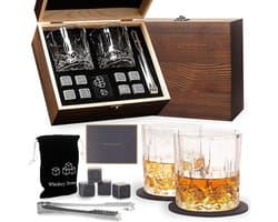 Elegante Whisky Glazen Cadeauset - Perfect voor Verjaardagen, Vaderdag, Jubilea en Feestdagen