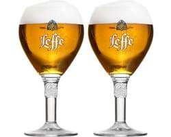 Leffe Bierglazen 330 ml - Set van 2 - Klassiek Elegant Speciaalbier Glazen - Stevig en Duurzaam - Perfect voor Speciaalbier Liefhebbers