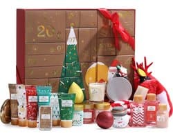 Body & Earth - Adventskalender 2026 Vrouw Beauty Dames - 24 verrassingen - Volwassenen - Cadeau vrouw - cadeautjes volwassenen - Wellness bath - Geschenkset Vrouwen