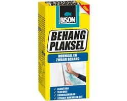 Bison Behangplaksel Normaal en Zwaar Behang Pak 125 g, vlekt niet, klontert niet, strijkt makkelijk uit, super sterk, pH-neutraal, binnen 15 minuten klaar voor gebruik