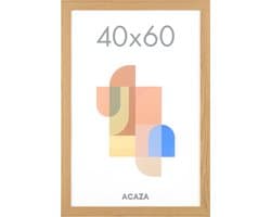 ACAZA Fotolijst - Fotokader - Fotolijst 40x60 cm - Fotokader 40x60 cm - MDF Hout - Warme Eik