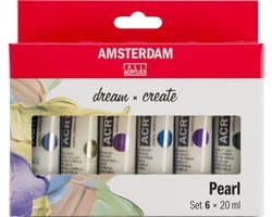 Amsterdam Standard Series acrylverf parelmoer set | 6 × 20 ml