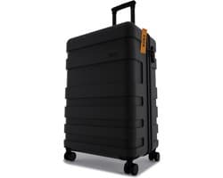 Handbagage koffer 55x40x20 - 43L - Spinner wielen - Lichtgewicht Trolley - TSA Slot - Norix Onyx Black