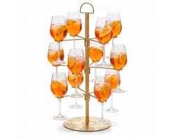Cocktail Boom Goud - Etagère 12 Glazen - Drankpresentatie - Gin & Cocktail Standaard - Prostec