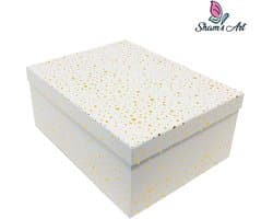 Luxe Doos met deksel - WIT - 19*13*7.5cm - Cadeaudoos - Geschenkdoos