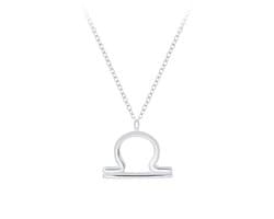 zilveren sterrenbeeld ketting weegschaal | zodiac sign libra ketting dames | Zilverana | sieraden vrouw | Sterling 925 Silver