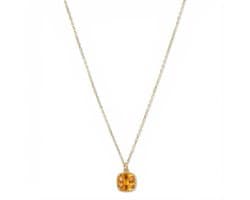 Petit Comité - Dames ketting geboortesteen November – Citrien Hanger - 925 sterling Zilver - 18k gold plated