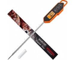 Mancor Voedselthermometer - Vleesthermometer - Keukenthermometer - RVS - BBQ thermometer