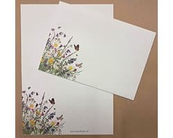 Meer Leuks - Briefpapier - Set Nature - 12 vellen A4 formaat - 6 enveloppen