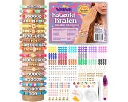 Vaive Katsuki Kralen Deluxe Starter Kit - 2485-delige Sieraden Maken Set - Knutselen Meisjes - Voor Kinderen - Knutselkoffer - Armband Maken - Oorbellen maken