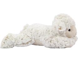 Pia Toys Knuffeldier Schaap/lammetje - zachte pluche stof - premium kwaliteit knuffels - wit - 37 cm - Schapen - liggend