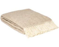 WOOOL Plaid - Zelandia Lux (Beige) - 140x200cm - 100% Wol