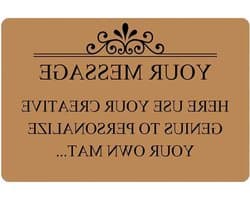 Gepersonaliseerde Deurmat - Entree Tapijt - Welkom Huis - Eigen Tekst of Afbeelding - 60x40 cm - Multicolor