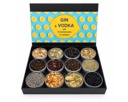 Gin & Vodka Botanicals Set - Zelf Gin Maken met 12 Gin Kruiden + 2 Recepten - Cocktail Geschenkset