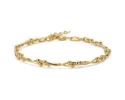 Miore Roosgoudkleurig Armband dames in 925 Zilver - 18 Karaat Verguld - Hypoallergeen Armband - Handgemaakte Hoepels - Gemaakt in Italië