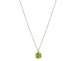 Petit Comité Dames Ketting Geboortesteen Augustus – Peridoot Hanger - 925 Sterling Zilver - 18k Gold Plated