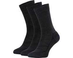 NOMAD® 3 Pack Coolmax Crew Wandelsokken | Maat 39-42 Grijs | Naadloos | Verkoelend | Verstevigde Teen & Hiel | Vochtafvoer | Medium demping | Elastische wreef band