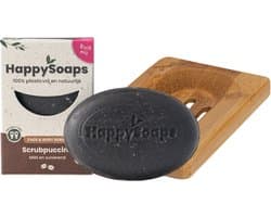 HappySoaps - Koffie Scrub Verwennerij Giftset – Face & Body Scrub + Bamboe Houder