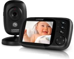 LUVION® Platinum 3+ Black - Babyfoon met Camera - Uitbreidbaar tot 2 Baby Camera's - Premium Baby Monitor