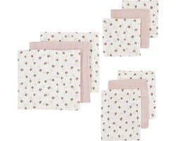 Meyco Baby Mini Panther starterset - 9-pack - hydrofiel - soft pink