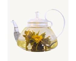 Theecy Bloementhee Royal Crown – Luxe Cadeauset met 6 Handgemaakte Bloeiende Theebloemen van Groene Thee met Jasmijn – Elegant Theeritueel & Perfect Cadeau voor Theeliefhebbers