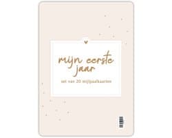 Fyllbooks - Mijlpaalkaarten Baby - Set van 20 Mijlpaalkaarten - Groeikaarten - Kraamcadeau Milestone Baby Cards
