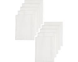 Meyco Baby Uni hydrofiele doeken - 10-pack - white - 70x70cm